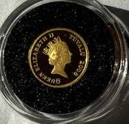 2008 1 /25 Troy oz Tuvalu Proof $3 Gold