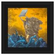 "Moses & the Ten Commandments" by Steve Kaufman (1960-2010)