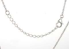 925 Sterling silver coral clover pendant on chain