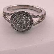 CERTIFIED 14K WHITE GOLD DIAMOND RING