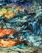 Father of Abstract Romanticism, Kamran Khavarani Original Oil on Paper Kamran Khavarani Heavenly Mov