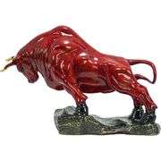 Bronze Charging Bull Solid Metal