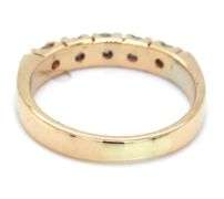 14kt Yellow gold 0.30ctw 5 stone diamond band