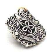 Konstantion garnet and pearl pendant