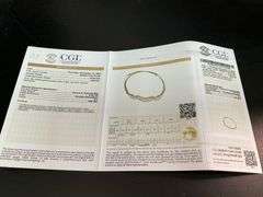 CERTIFIED 18K YELLOW GOLD DIAMOND NECKLACE