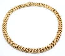 Stunning 18kt Yellow Gold Italian Link Necklace - 60 Grams, 16.5 Inches of Fine Craftsmanship