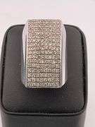 MEN'S CERTIFIED 18K WHITE GOLD DIAMOND RING