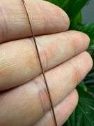 22k Rose Gold Plated Sterling Silver Magic Snake Chain .8mm Solid 925 Italy Brazilian Necklace 15"