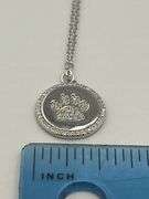 925 Sterling Silver Paw Print Pendant With Crystal pave Necklace