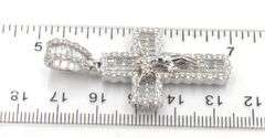 925 Sterling silver cubic zirconia cross pendant