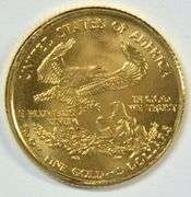 Superb Gem BU 2001 $5 American Gold Eagle coin