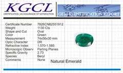 Huge Certified 1130 Ct Museum Size Natural Emerald Solitaire