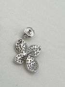 925 Sterling Silver Four Leaf Flower Stud Earrings