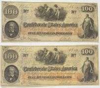 Two CSA Watermark Near Consecutive $100 Notes.