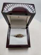 Very fine 18k gold hand made triple ring, 5gr, size: 3.5