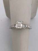 certified brand new 14k white gold diamond engagment ring