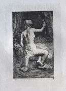Extremely Rare and Collectible Antique Etching After Rembrandt, c. 1880
