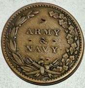 Army & Navy/ Old US Capitol Civil War Token