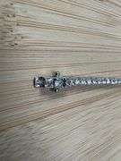 Rhodium Plated 925 Sterling Silver Round Clear CZ Tennis Necklace Bracelet 3mm 7"