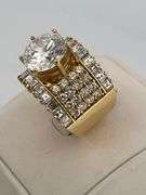 CERTIFIED BRAND NEW 18K GOLD DIAMOND ENGAGEMENT RING 9.10 CRATS
