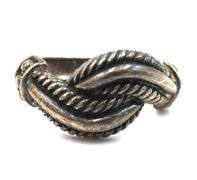 Set of vintage 925 sterling silver necklace and ring