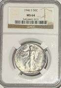Toned 1946 S Walking MS 64 Liberty Half