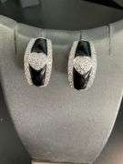 CERTIFIED 18K WHITE GOLD DIAMOND STUD EARRINGS