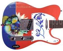 The Dave Matthews Band Stefan Lessard Autographed Graphics Guitar w Sketch ACOA