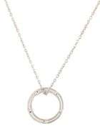 Damiani D.Side 0.30ctw Diamond Open Circle Pendant Necklace in 18K