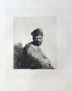 Extremely Rare and Collectible Antique Etching After Rembrandt, c. 1880