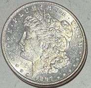 1897 S Frosty White BU Morgan Dollar