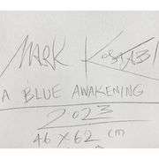 "A Blue Awakening" by Mark Kostabi