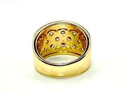 Impressive 14 Kt. Yellow Gold Plate 2.75 Ctw Simulated Diamond Ring