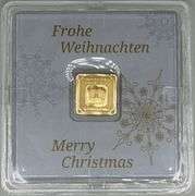 Geiger 1 Gram Gold Encapsulated Bar