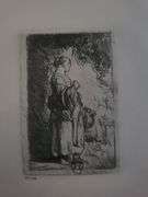 Collection of 15 Very Rare Etchings After Rembrandt (c. 1880)