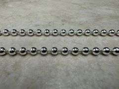 Sterling Silver Italian Ball Bead Chain 4mm 925 Italy New Dog Tag Necklace 24"