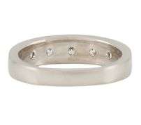 Gardiner Brothers 0.75ctw Round and Baguette Diamond Band Ring in Platinum