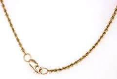 Useful 14k yellow gold Rope Necklace