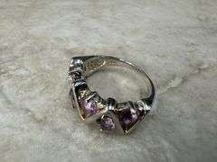 Sterling Silver 925 Natural Gemstone Amethyst Ring Size 7