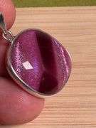 Sterling Silver 925 One of a Kind Dichroic Glass Pendant