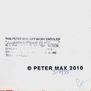 "2 Liberties, Flag and Heart" by Peter Max