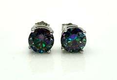 Beautiful 2 Ctw Russian Color Change Lab Created Alexandrite Earrings