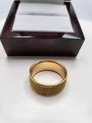 Very fine 18k gold hand made band, 6.0gr, size: 8.5