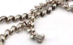 Set of vintage 925 sterling silver Napier link necklace and bracelet