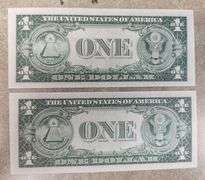 6 Lots Of 2 (12 Notes Total) Consecutive Silver Certificates, UNC