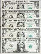 (5) Superb Crisp $1 2017A Star Replacement Notes Chicago-Consecutive!.