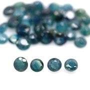 Heated only! 7.76ct blue green Sapphire set