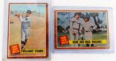 2 Babe Ruth Special Topps Baseball Cards
