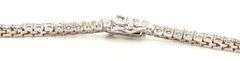 925 Sterling silver round brilliant cut cubic zirconia tennis bracelet