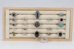 .925 Sterling Silver Curated 20 Ring Lot Various Sizes & Styles